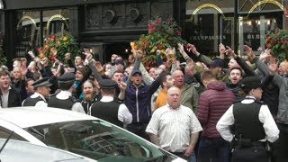 Millwall vs Leeds Utd  Leeds Fans London Bridge 2017 [upl. by Gualtiero]