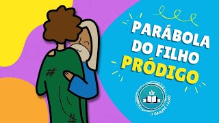 História Bíblica Para Crianças PARÁBOLA DO FILHO PRÓDIGO Paternidade [upl. by Lord]