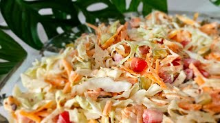 How to make coleslaw  Homemade coleslaw recipe KFC style coleslaw [upl. by Peta]