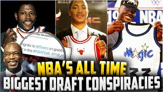 THE BIGGEST NBA Draft Conspiracies OF ALL TIME  Patrick Ewing Derrick Rose LeBron James [upl. by Farleigh]