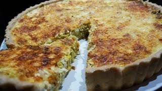 Recette de cuisine  Quiche 100 maison poireaux curry [upl. by Abdulla]