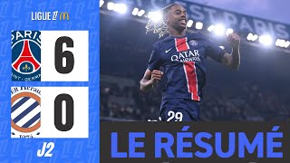 PSG  Montpellier  60  Le Résumé  Ligue 1 202425 [upl. by Ahsenroc]