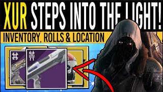 Destiny 2 XURS NEW WEAPONS amp ARMOR 12th April Xur Inventory  Armor Loot amp Location [upl. by Rucker]