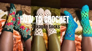 Hexagon Sock Tutorial [upl. by Brit]