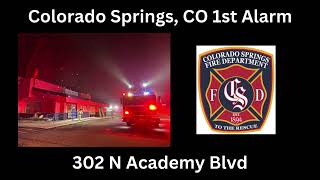 Colorado Springs Co Strcuture Fire Fireground Audio 11424 [upl. by Mace]