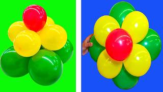 Como Hacer Flores con Globos  Balloon Flower [upl. by Mendez]