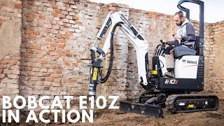 Watch in action  Bobcat E10z Mini Digger [upl. by Akienaj835]