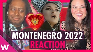 Vladana quotBreathequot Reaction  Montenegro Eurovision 2022 [upl. by Woodman]