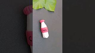 making mini bottle  diy clay art youtubeshorts clayart creative creativitywithclay viralshort [upl. by Ynobe914]