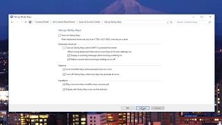 Disable Sticky Keys On Windows 10 [upl. by Ronoel]