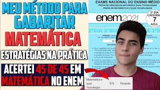 COMO GABARITAR MATEMÁTICA no Enem  MACETES e TÉCNICAS na prática [upl. by Atinot]