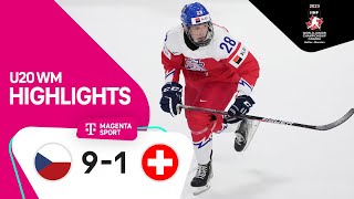 Tschechien  Schweiz  Highlights Viertelfinale  IIHF U20 EishockeyWM 2023  MAGENTA SPORT [upl. by Chadburn]