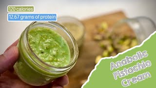 Homemade Pistachio Cream  High Protein  Low Calorie  Anabolic Lifestyle pistachiobutter [upl. by Eiralih13]