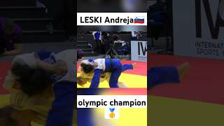 JUDOIPPON LESKI Andreja🇸🇰 Koshiguruma shortsjudoolympicjudohighlights sports [upl. by Sheline]