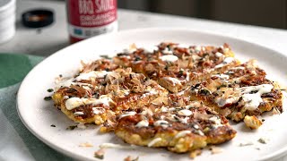 Keto Okonomiyaki Recipe Japanese Savory Pancake [upl. by Irtimid]