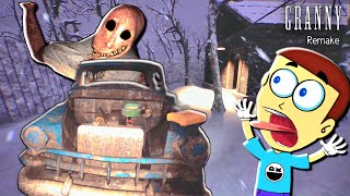 Granny Remake V32  Car Escape  Shiva and Kanzo Gameplay [upl. by Just]