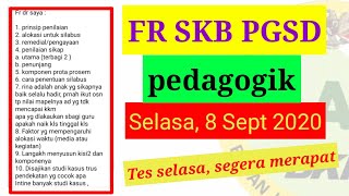 FR SKB PGSD terUPDATE  Pedagogik Selasa Pagi [upl. by Elisabetta385]