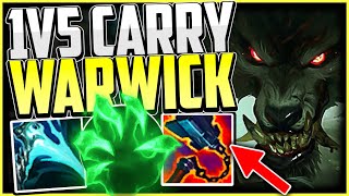 NEW 1v5 WARWICK CARRY BUILD SEASON 11  Warwick Top Guide Season 11 League of Legends [upl. by Garceau896]