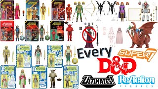 Every Super7 ReAction and Ultimates DampD Dungeons and Dragons Comparison List [upl. by Eille215]