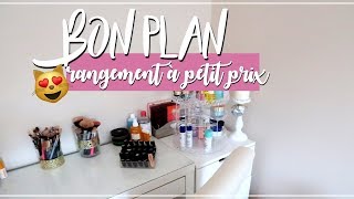 RANGEMENT MAQUILLAGE PAS CHER  VLOG à la maison [upl. by Chenee]