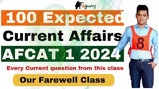 AFCAT 1 2024 Current affairs  100 Expected Current affairs for AFCAT 1 2024 [upl. by Roldan]