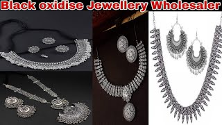 Oxidised Jewellery Wholesale In Kolkata  Cheapest Black Oxidised Jewellery Collection  Oxidised [upl. by Yarrum228]