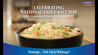 NationalFriedRiceDay  Daawat Brown Basmati Rice  Quick Cooking Brown Rice [upl. by Uhthna2]