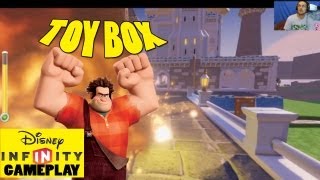 Exploring Toy Box Mode 1st Try Part 2  Lets Play Disney Infinity Creatively [upl. by Chap86]