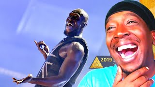 American Reacts To Stormzy  Vossi Bop Glastonbury 2019 [upl. by Lledo941]