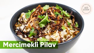 Çıtır Soğanlı Mercimekli Pilav🍚 Müceddere Tarifi 🥰 [upl. by Colburn946]