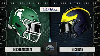 Michigan State Spartans  Michigan Wolverines  Full Game Simulation  College Football 25 [upl. by Robet994]