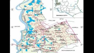 ঢাকার মানচিত্র  Dhaka Mapsdhaka map by roadmap of dhaka citydhaka city map [upl. by Peednus]