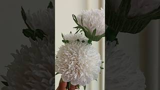 DIY How to Make Easy Crepe Paper Flowers Looks like Realistic shorts viralvideo diy craft [upl. by Aisatsana]