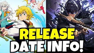 7 DEADLY SINS ORIGIN amp SOLO LEVELING ARISE RELEASE DATE INFO [upl. by Elleinad]