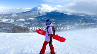 snowboarding at niseko village japan 2024 [upl. by Andonis372]