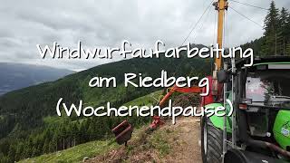 Windwurfaufarbeitung am Riedberg Wochenendpause Avata FPV 2 [upl. by Asilej8]