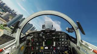 F5E Aerobatics in Dubai  Cockpit View [upl. by Thevenot]