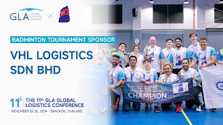 Badminton Tournament Sponsor  VHL Logistics SDN BHD  Thailand Conference 2024 [upl. by Turnbull]