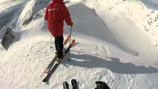 Skiing the Elevator at the Alta Chutes The Remarkables Queenstown [upl. by Kronfeld]