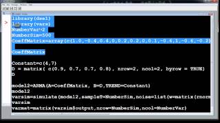 4 2 Simulating Multivariate Time Series in R [upl. by Alpers208]