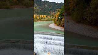 Autumn vibes in Germany 🇩🇪 at Lechfall near Füssen autumn [upl. by Crispin]