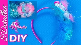 Cintillo o Diadema Multicolor 1  Multicolor Headband Fabric 1  Video 40  SDetalles  DIY [upl. by Whitver764]