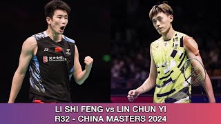 Li Shi Feng vs Lin Chun Yi  Badminton China Masters 2024 [upl. by Anitsirc752]