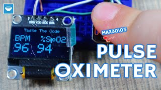 Oximeter Monitor with OLED screen and MAX30105 sensor on NodeMCU [upl. by Aeel746]