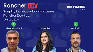 Rancher Live Simplify local development using Rancher Desktop [upl. by Saqaw]