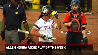 Allen Honda Aggie Play of the Week 41115 [upl. by Oetsira]