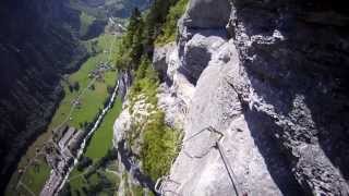 HD  Via Ferrata  Murren Switzerland [upl. by Russ]