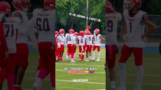 THIS IS THE MOST WILD TOUCHDOWN RUN I’VE SEEN‼️🤯touchdown football footballshorts youthfootball [upl. by Elsy]