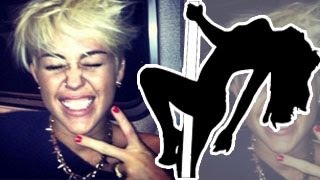 Miley Cyrus Grabs Strippers Butt [upl. by Atinele]