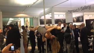 Nana Lou Anaïs Curchod  CONTORTION SHOW  BASELWORLD for watches  OFFSHORE LIMITED [upl. by Neddy240]